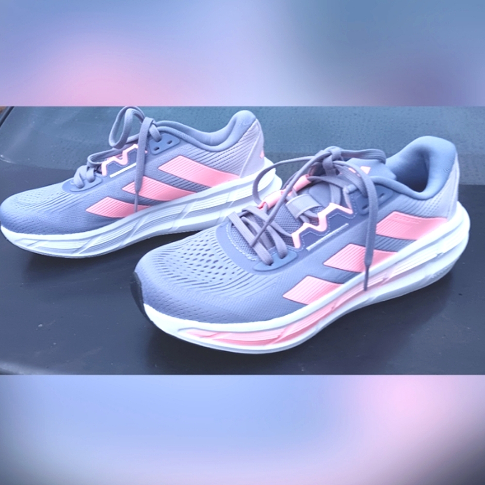 Women's Purple and Pink Adidas Shoes